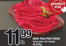 Marche Ami BOEUF FRAIS POUR FONDUE | FRESH BEEF FOR FONDUE offer