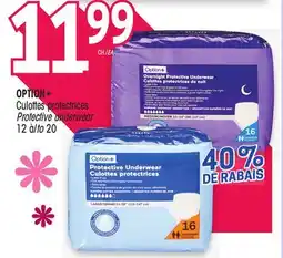 Uniprix OPTION+ Culottes protectrices/ Protective underwear offer