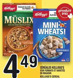 Marche Ami CÉRÉALES KELLOGG'S | KELLOGG'S CEREAL offer