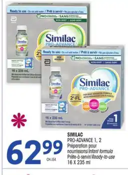 Uniprix SIMILAC PRO-ADVANCE 1, 2 Préparation pour nourrissons/Infant formula, Prête-à-servir/Ready-to-use offer