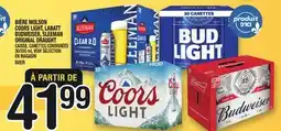 Marche Ami BIÈRE MOLSON COORS LIGHT, LABATT BUDWEISER, SLEEMAN ORIGINAL DRAUGHT | BEER offer