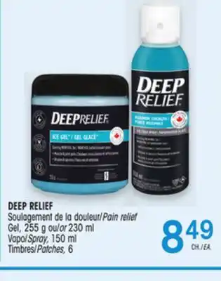 Uniprix DEEP RELIEF Soulagement de la douleur/Pain relief Gel, Vapo/Spray, Timbres/Patches offer