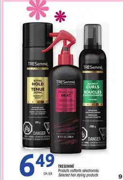 Uniprix TRESEMMÉ Produits coiffants sélectionnés/Selected hair styling products offer