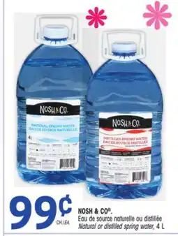 Uniprix NOSH & CO Eau de source naturelle ou distillée/Natural or distilled spring water offer