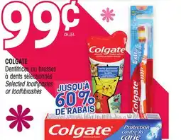 Uniprix COLGATE Dentifrices ou brosses à dents sélectionnés/Selected toothpastes or toothbrushes offer