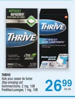 Uniprix THRIVE Aide pour cesser de fumer/Stop-smoking aid Gommes, 2 mg/Gums, Pastilles/Lozenges, 1 mg offer
