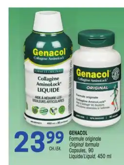 Uniprix GENACOL Formule originale/ Original formula Capsules, Liquide/Liquid offer