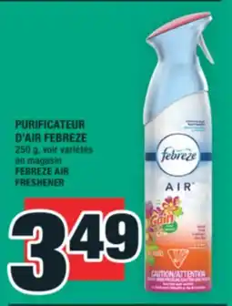Super C PURIFICATEUR D'AIR FEBREZE | FEBREZE AIR FRESHENER offer