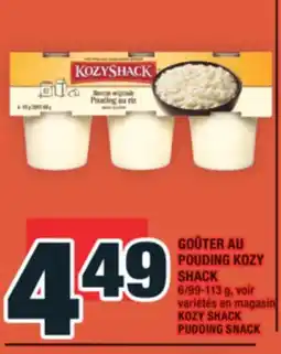 Super C GOÛTER AU POUDING KOZY SHACK | KOZY SHACK PUDDING SNACK offer