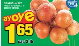 Super C OIGNONS JAUNES | YELLOW ONIONS offer