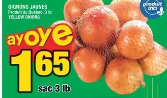 Super C OIGNONS JAUNES | YELLOW ONIONS offer