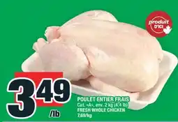 Super C POULET ENTIER FRAIS | FRESH WHOLE CHICKEN offer