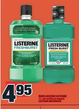 Super C RINCE-BOUCHE LISTERINE | LISTERINE MOUTHWASH offer