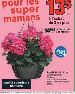 Super C PANIER FLEURI 10 po offer