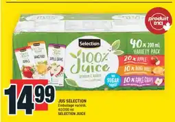 Super C JUS SELECTION | SELECTION JUICE offer