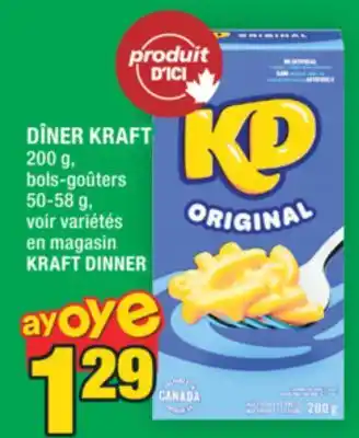 Super C DÎNER KRAFT | KRAFT DINNER offer