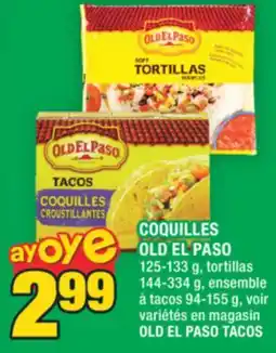 Super C COQUILLES OLD EL PASO | OLD EL PASO TACOS offer