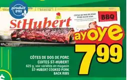 Super C CÔTES DE DOS DE PORC CUITES ST-HUBERT | ST-HUBERT COOKED PORK BACK RIBS offer