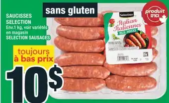 Super C SAUCISSES SELECTION | SELECTION SAUSAGES offer