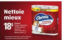 Provigo CHARMIN PAPIER HYGIÉNIQUE, 12=48 ROULEAUX, RÉSISTANT offer