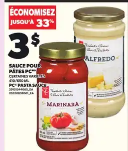 Provigo SAUCE POUR PÂTES PC, 410/650 ML offer