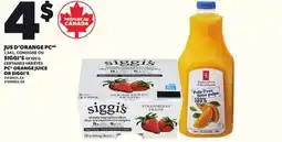 Provigo JUS D'ORANGE PC 1,54 L OU SIGGI'S 4X100 G offer