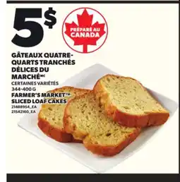 Provigo GÂTEAUX QUATRE- QUARTS TRANCHÉS DÉLICES DU MARCHÉ, 344-400 G offer