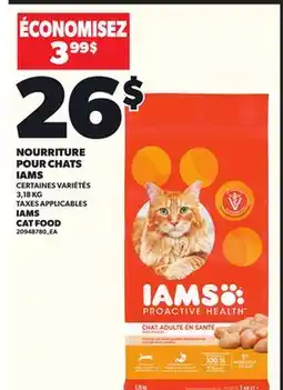 Provigo NOURRITURE POUR CHATS IAMS, 3,18 KG offer