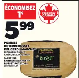 Provigo POMMES DE TERRE RUSSET DÉLICES DU MARCHÉ offer