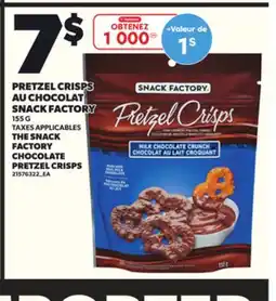 Provigo PRETZEL CRISPS AU CHOCOLAT SNACK FACTORY, 155 G offer
