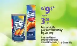 Provigo Croissants/pâte pour saucisses Pillsbury rég., 200-227 g offer