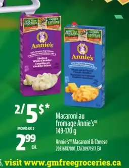 Provigo MACARONI AU FROMAGE ANNIE'S, 149-170G offer