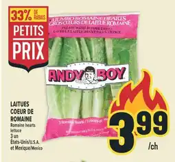 Marché Adonis LAITUES COEUR DE ROMAINE | ROMAINE HEARTS LETTUCE offer