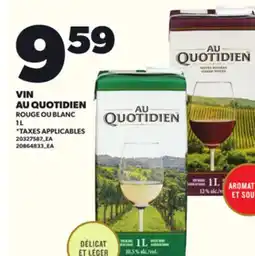 Provigo VIN AU QUOTIDIEN, 1 L offer