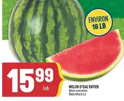 Marché Adonis MELON D'EAU ENTIER | WHOLE WATERMELON offer