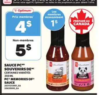 Provigo SAUCE PC SOUVENIRS DE, 350 ML offer