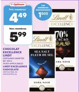 Provigo CHOCOLAT EXCELLENCE LINDT offer