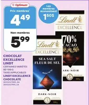 Provigo CHOCOLAT EXCELLENCE LINDT offer