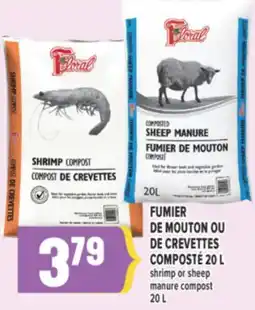 Marché Adonis FUMIER DE MOUTON OU DE CREVETTES COMPOST | SHRIMP OR SHEEP MANURE COMPOST offer