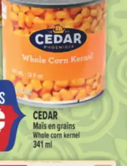 Marché Adonis CEDAR MAÏS EN GRAINS | WHOLE CORN KERNEL offer