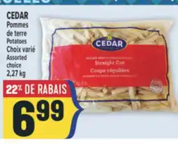 Marché Adonis CEDAR POMMES DE TERRE | POTATOES offer
