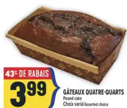 Marché Adonis GÂTEAUX QUATRE-QUARTS/POUND CAKE offer
