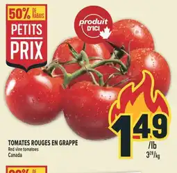 Marché Adonis TOMATES ROUGES EN GRAPPE/RED VINE TOMATOES offer