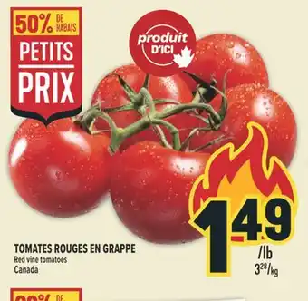 Marché Adonis TOMATES ROUGES EN GRAPPE/RED VINE TOMATOES offer