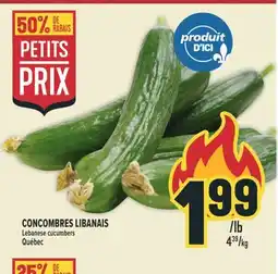 Marché Adonis CONCOMBRES LIBANAIS | LEBANESE CUCUMBERS offer