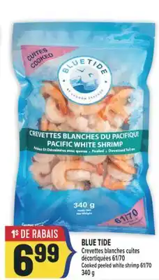 Marché Adonis BLUE TIDE CREVETTES BLANCHES CUITES DÉCORTIQUÉES 61/70 | COOKED PEELED WHITE SHRIMP 61/70 offer