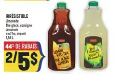 Marché Adonis IRRÉSISTIBLE LIMONADE THÉ GLACÉ, CONSIGNE | LEMONADE ICED TEA, DEPOSIT offer