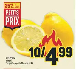 Marché Adonis CITRONS | LEMONS offer