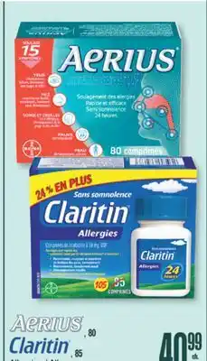 Jean Coutu Aerius , 80 Allergy, 85 offer