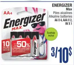 Jean Coutu ENERGIZER Max Alkaline batteries offer